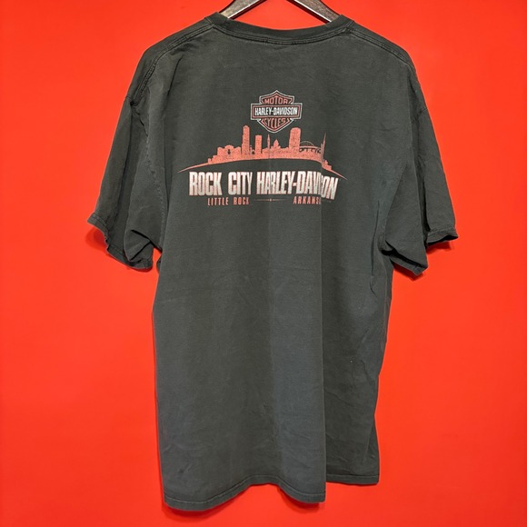 Vintage Harley Davidson Rock City Little Rock Arkansas T Shirt Mens‎ - Picture 4 of 6